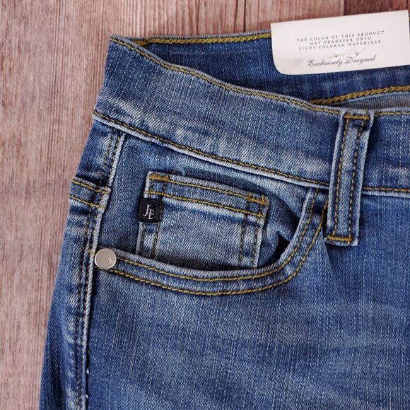 NWT Judy Blue Womens Size 3/26 Skinny Fit Blue Denim Jeans Ankle Slit - Picture 4 of 15